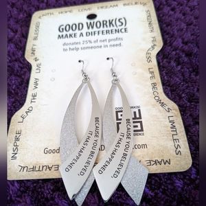 Inspirational Earrings with Scripture Imprinted